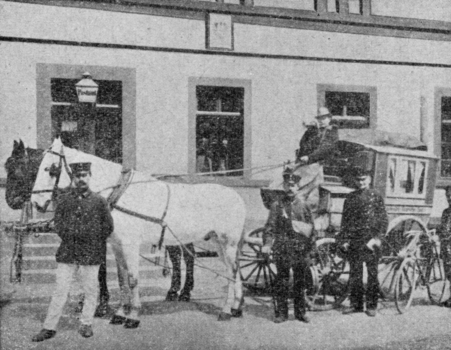 Die letzte Postkutsche 1900 in Eschershausen